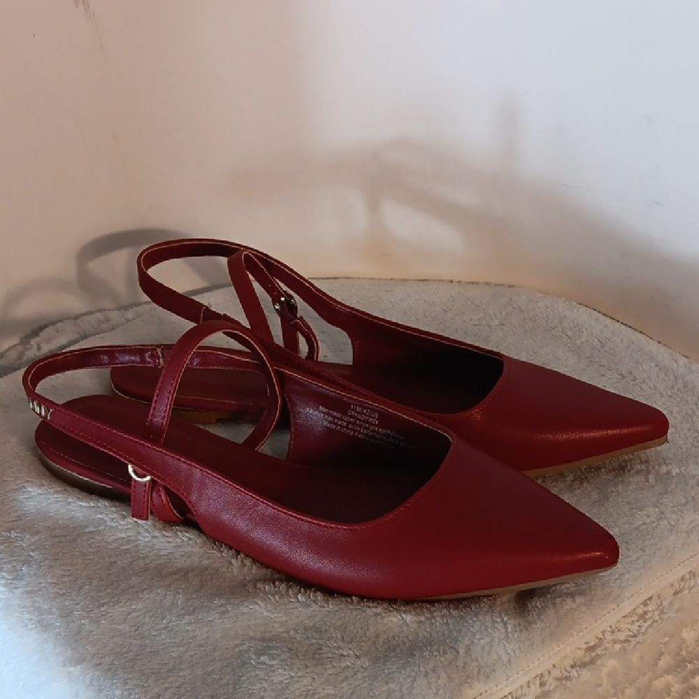 Elegant Red Slingback Women's Shoes